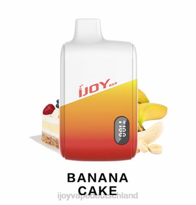 iJOY Vape Disposable - iJOY Bar IC8000 Einweg 42NB176 Bananenkuchen