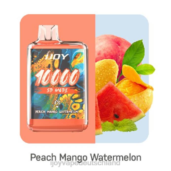 iJOY Vape Order Online - iJOY Bar SD10000 Einweg 42NB169 Pfirsich-Mango-Wassermelone